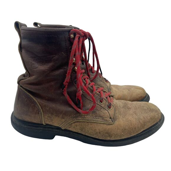 Red Wing 931 Men’s 9.5 D Leather Logger Work Boot Diamondback Sole - Picture 1 of 9